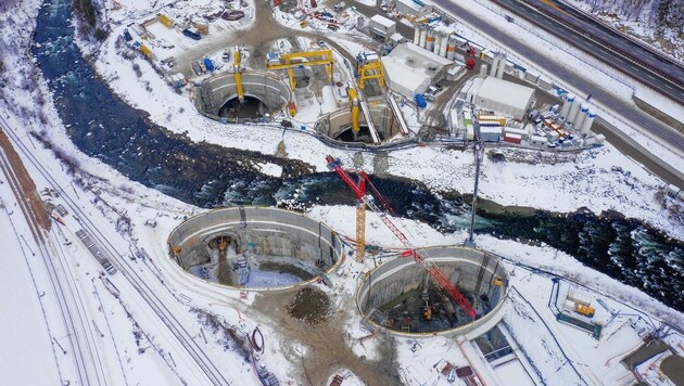 Durch das komplexe Verfahren bleibt der Fluss Eisack in seiner ursprünglichen Form erhalten (Bild: Brenner Basistunnel BBT SE)