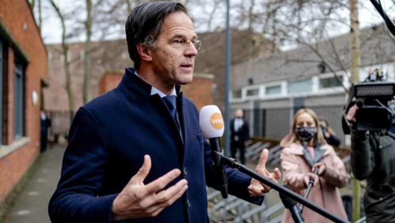 Der niederländische Ministerpräsident Mark Rutte (Bild: AFP)