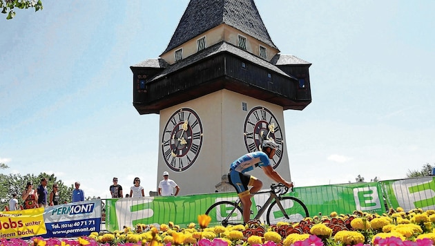 Stephan Rabitsch blickt auf viele Highlights zurück - etwa die Rennen unterm Uhrturm. (Bild: Sepp Pail)