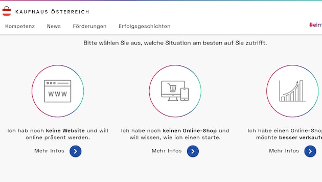 (Bild: Screenshot kaufhaus-oesterreich.at)