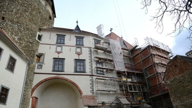 Fassadenrenovierung in Abstimmung mit dem Denkmalamt. (Bild: Weber Franz)