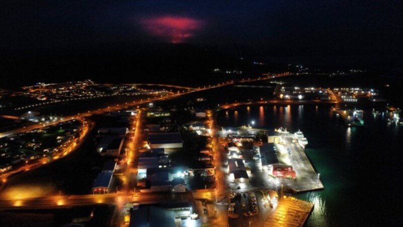 Grindavik liegt etwa 40 Kilometer westlich der Hauptstadt Reykjavik (Bild: Halldor KOLBEINS / AFP)