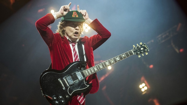 AC/DC-Gitarrist Angus Young (Bild: Amy Harris / AP / picturedesk.com)