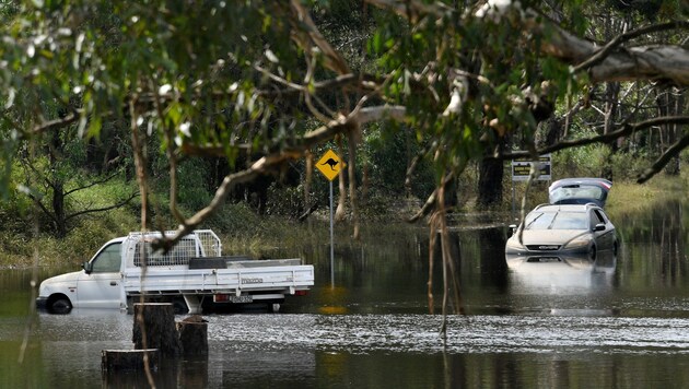 In New South Wales mussten 20.000 Menschen vorübergehend ihre Häuser verlassen. (Bild: AFP)