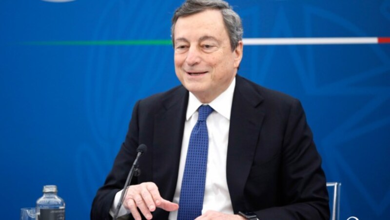 Der italienische Premierminister Mario Draghi (Bild: AP)