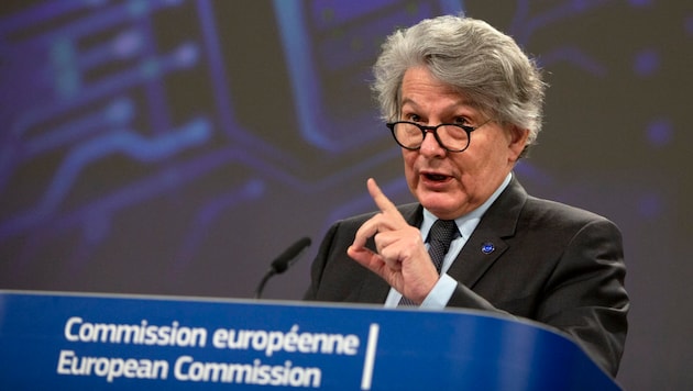 Thierry Breton, Kommissar für den EU-Binnenmarkt (Bild: ASSOCIATED PRESS)