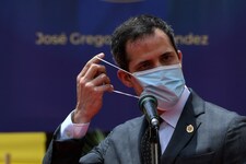 Der selbsternannte Interimspräsident von Venezuela, Juan Guaido, ist mit dem Coronavirus infiziert. (Bild: AFP or licensors)