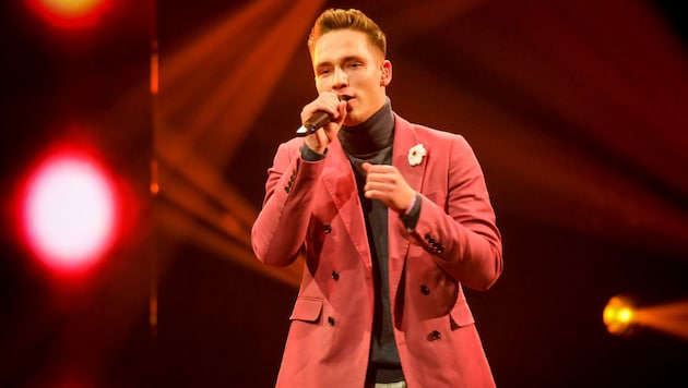 Der Lustenauer Noah Bono Küng hat es leider nicht ins Finale von „Starmania“ geschafft - aufgeben wird er aber deswegen nicht. (Bild: ORF)