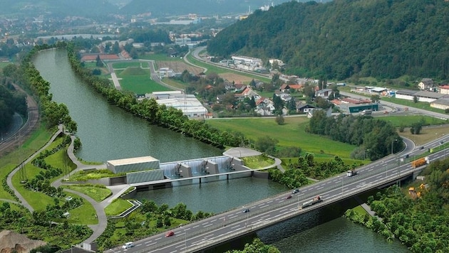 So wird das Kraftwerk einmal aussehen (Bild: Energie Steiermark)