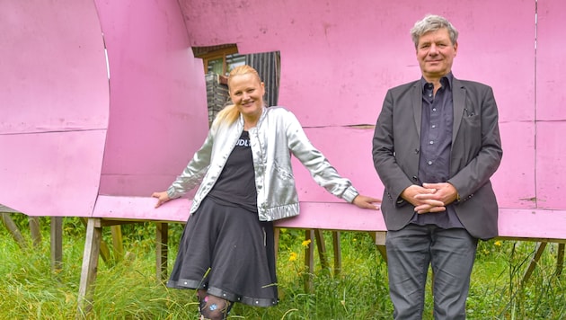 Bernadette Abendstein und Hakon Hirzenberger, zwei starke, zielorientierte und von einer gehörigen Portion Optimismus getragene Theatermenschen, welche auch 2021 ihr Steudltenn-Theaterfestival im Sommer präsentieren wollen. (Bild: Hubert Berger)