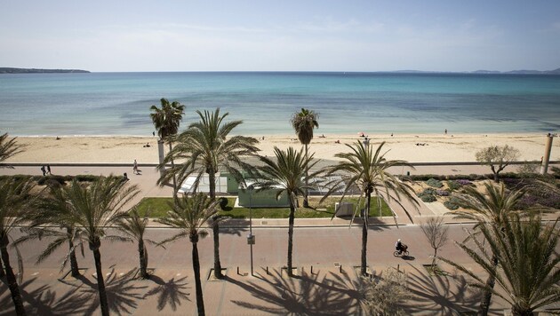 Palma Beach auf Palma de Mallorca (Bild: AFP)