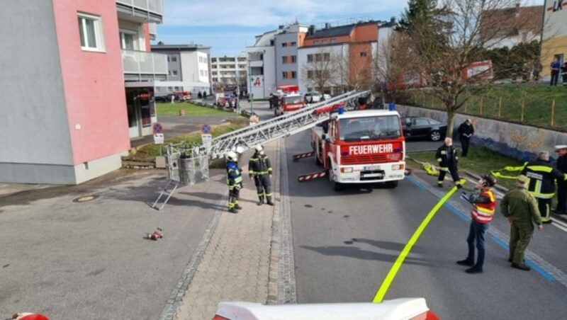 Die Florianis waren rund zwei Stunden im Einsatz. (Bild: FF Oberpullendorf)