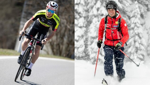 Radfahren und Skibergsteigen: Ab 2023 will sich der Montafoner Daniel Ganahl auf Zweiteres konzentrieren, mit dem Ziel, bei Olympia 2026 am Start zu sein. (Bild: Maurice Shourot)