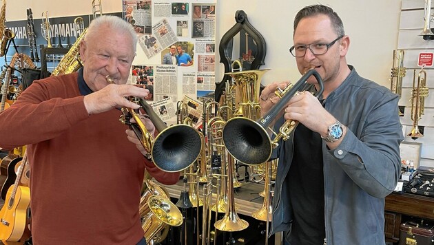 Toni und Stefan Maier aus Bärnbach sind mit ihren Trompeten weltweit ein Erfolgsgarant (Bild: Ernst Fuchs)