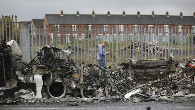 West Belfast am 8. April 2021 (Bild: AP Photo/Peter Morrison, File)