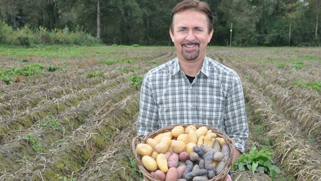 Manfred Schauer ist Obmann der Erzeugergemeinschaft „Eferdinger Landl“ und Kartoffelbauer. (Bild: Manfred Schauer)