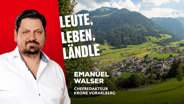 Krone Vorarlberg Chefredakteur Emanuel Walser informiert Sie über die Nachrichten aus dem Ländle. (Bild: mathis.studio)