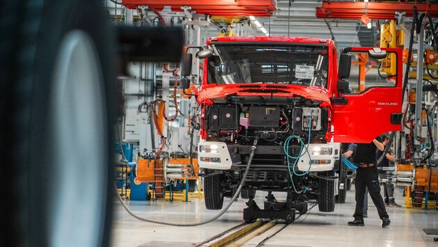 Lkw-Hersteller MAN will das Werk in Steyr bis Ende 2023 schließen. (Bild: Markus Wenzel)