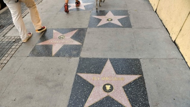 Ryan O‘Neals Platz am Walk of Fame ist neben Ali MacGraw und Farrah Fawcett. (Bild: Frazer Harrison / AFP Getty / picturedesk.com)