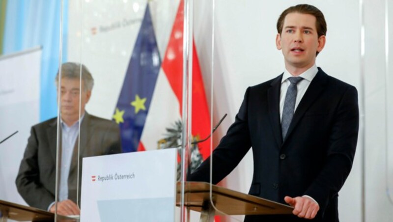 Bundeskanzler Sebastian Kurz (ÖVP) ist davon überzeugt, dass die Durchimpfung der Bevölkerung schneller voranschreiten wird als zunächst angenommen. (Bild: AP)