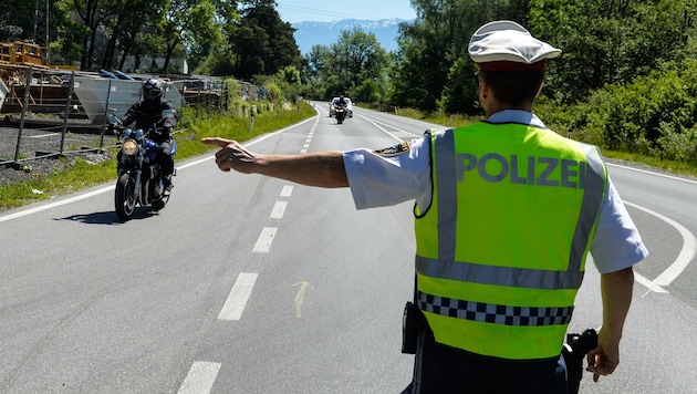 Von 8917 Kontrollen verstießen nur 135 Biker gegen das Verbot. (Bild: zeitungsfoto.at/LIEBL Daniel)