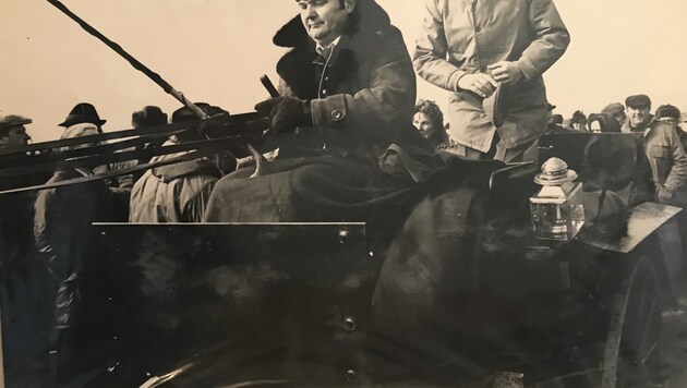Prinz Philip fuhr mit Rudolf Joch rund um die Lange Lacke (Bild: Archiv Joch)