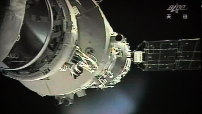 Das Raumschiff „Shenzhou 12“ bietet Platz für drei chinesische Raumfahrer.