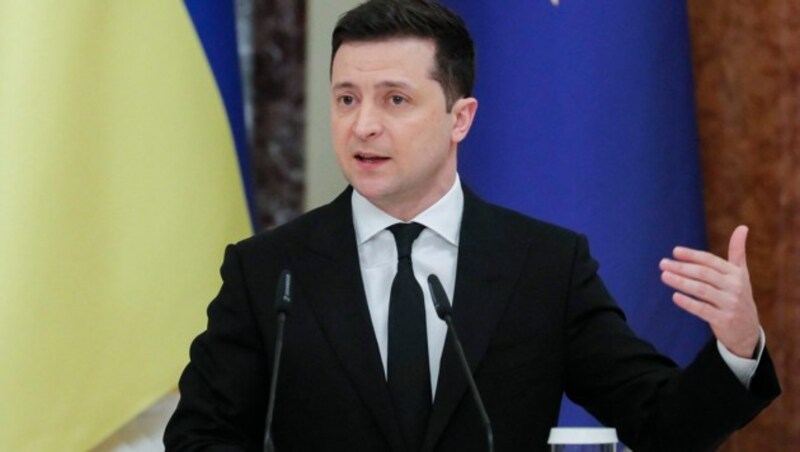 Der ukrainische Präsident Wolodymyr Selenskyj (Bild: AFP)