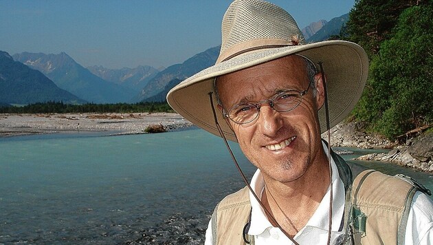 Flussbotschafter Toni Innauer setzt sich für die Isel ein. (Bild: WWF/Toni Vorauer)