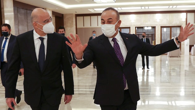 Nichts wurde es aus dem erhofften Annäherungsversuch zwischen Griechenland und der Türkei. (Bild: AFP/Adem ALTAN)