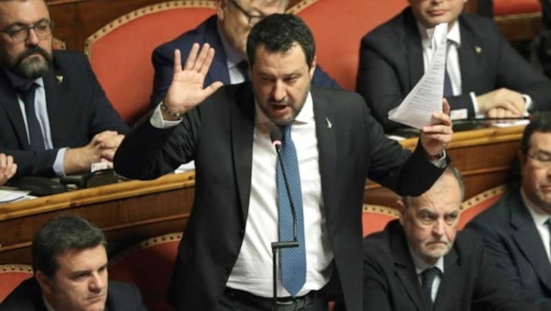 Matteo Salvini ist bekannt für seine fremdenfeindliche politische Haltung. (Bild: AP)