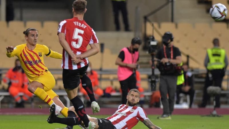 Antoine Griezmann entschied das Spiel (Bild: AFP/Cristina Quicler)