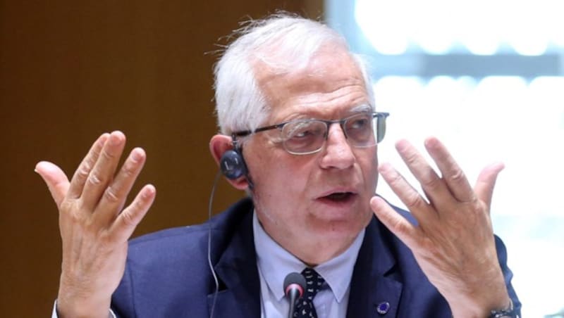 Der Spanier Josep Borrell ist seit Dezember 2020 Außenbeauftragter der Europäischen Union. (Bild: APA/AFP/POOL/François WALSCHAERTS)