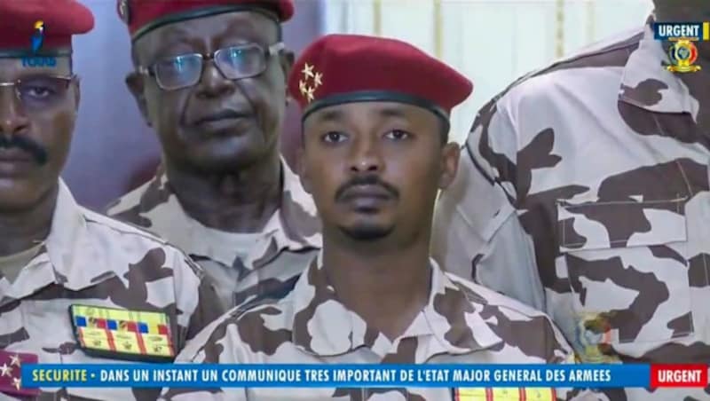 Vier-Sterne-General Mahamat Idriss Déby Itno (37) (Bild: Tele Tchad via AP)