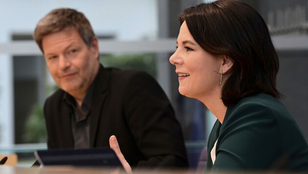 Gegen sie hatte Robert Habeck das Nachsehen: Die grüne Kanzlerkandidatin Annalena Baerbock. (Bild: AFP)