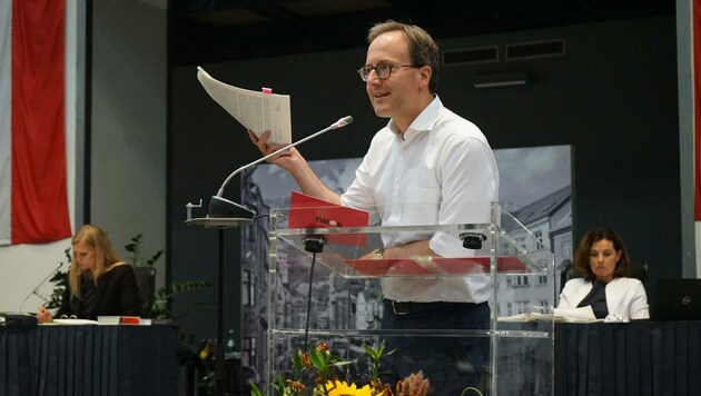 Der Tiroler Neos-Klubchef Dominik Oberhofer (Bild: Neos)