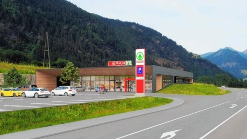 Am Ortsrand von Winklern in Richtung Heiligenblut wird ein neuer Spar gebaut. (Bild: Spar)