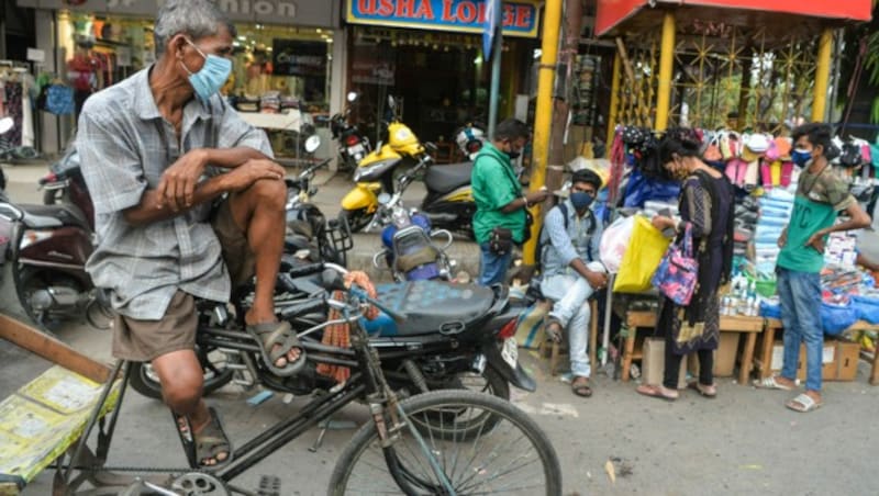 Indien mit seinen fast 1,4 Milliarden Einwohnern ist derzeit stärker als jedes andere Land der Welt von der Corona-Pandemie betroffen. (Bild: AFP)