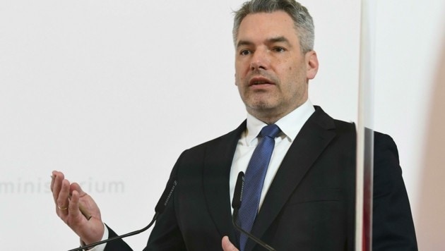 Innenminister Karl Nehammer (ÖVP) (Bild: APA/Helmut Fohringer)