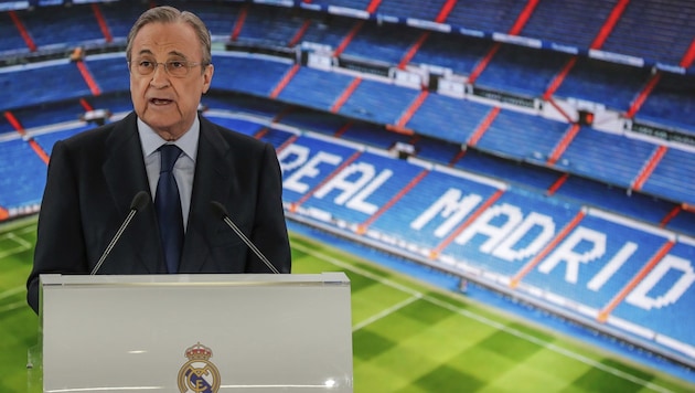 Real-Madrid-Präsident Florentino Perez (Bild: AP/Manu Fernandez)