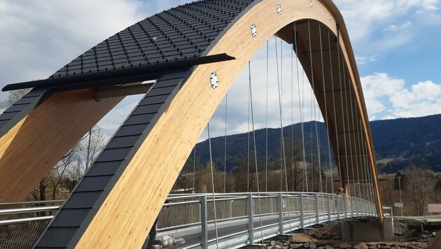 Die neue Murbrücke in Scheifling. (Bild: Arch. DI J. Bacher)