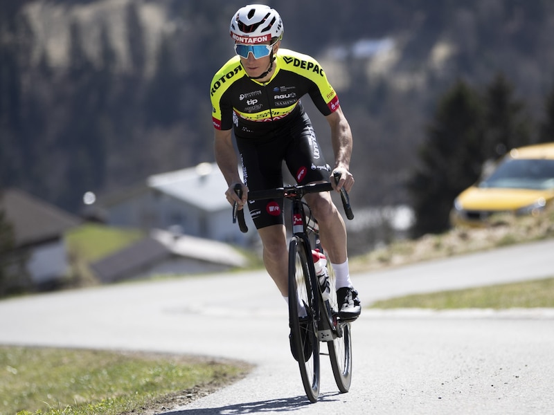 Daniel Ganahl trat auch zwei Saisonen für das Team Vorarlberg in die Pedale. (Bild: Maurice Shourot)