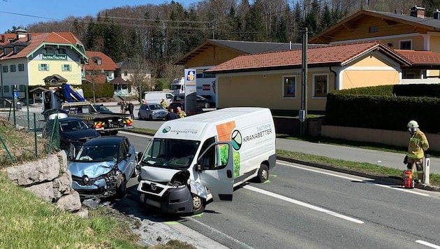 Unfall in Eugendorf (Bild: Markus Tschepp)