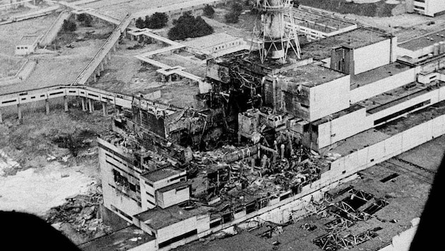 Am 26. April 1986 explodierte Reaktor 4 in Tschernobyl und geriet in Brand. (Bild: Volodymir Repik/AP)