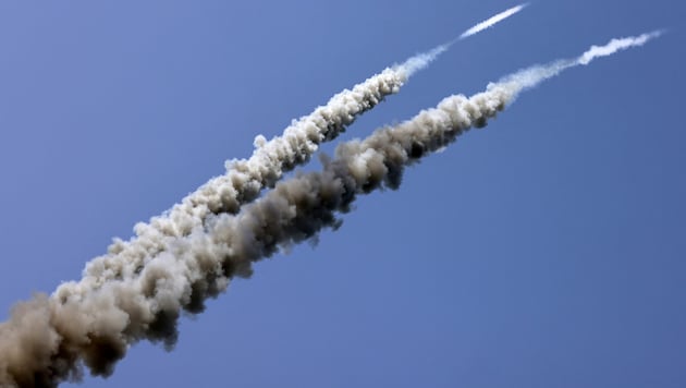 Luftangriffe auf israelisches Gebiet (Bild: AFP)