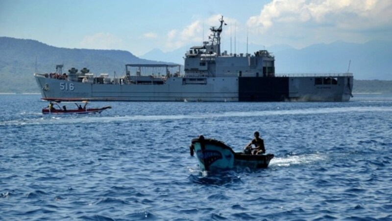 Die indonesische Marine stellte die Rettungsmission für das gesunkene U-Boot mittlerweile ein. (Bild: AFP)