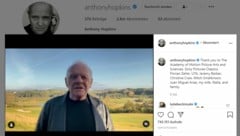 (Bild: Screenshot instagram.com/anthonyhopkins)