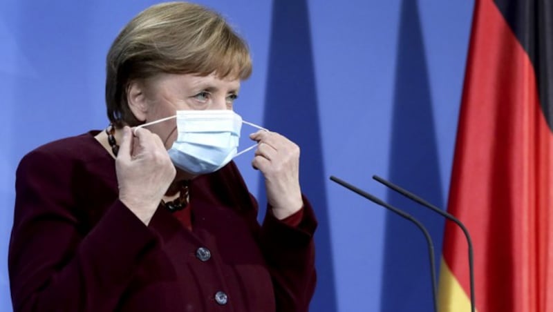 Bundeskanzlerin Angela Merkel hat ihre Corona-„Notbremse“ im Bundestag durchgebracht. (Bild: AP)