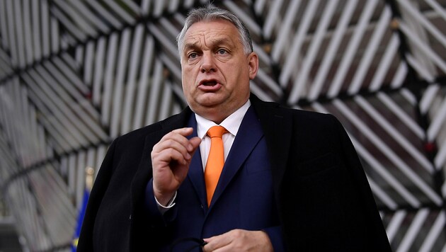 Ungarns Ministerpräsident Viktor Orban (Bild: AP)