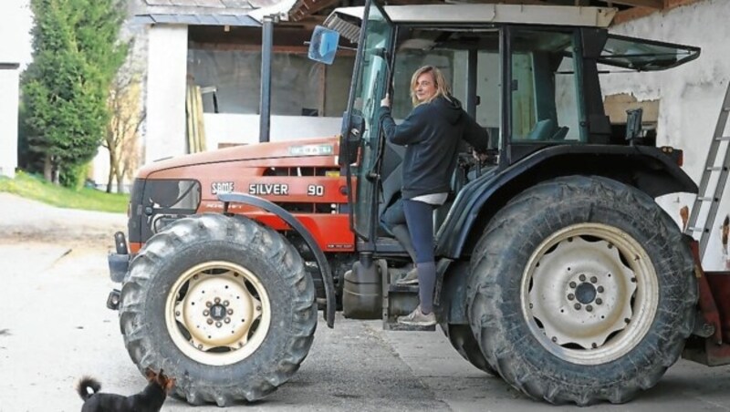 Kein Traktor ist ihr zu groß. (Bild: Hans Oberländer)